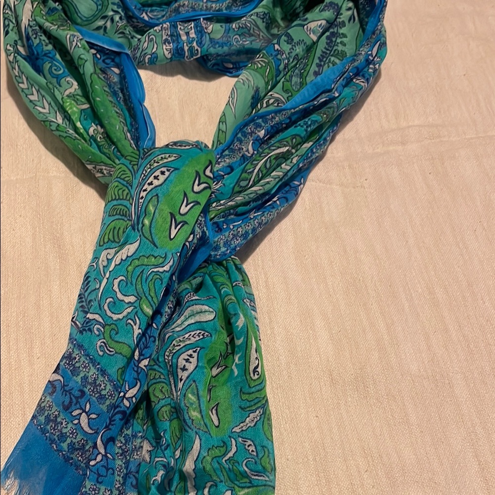 Green Paisley Women's Scarf